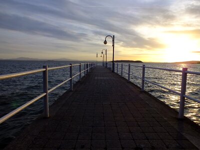 Pier port water photo