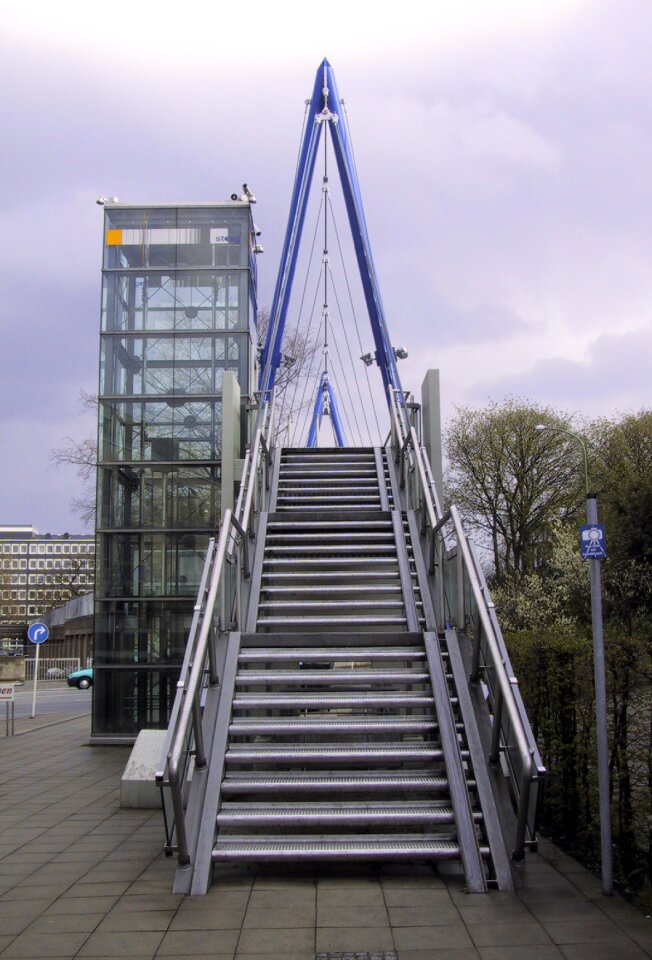 Pedestrian bridge cable steel