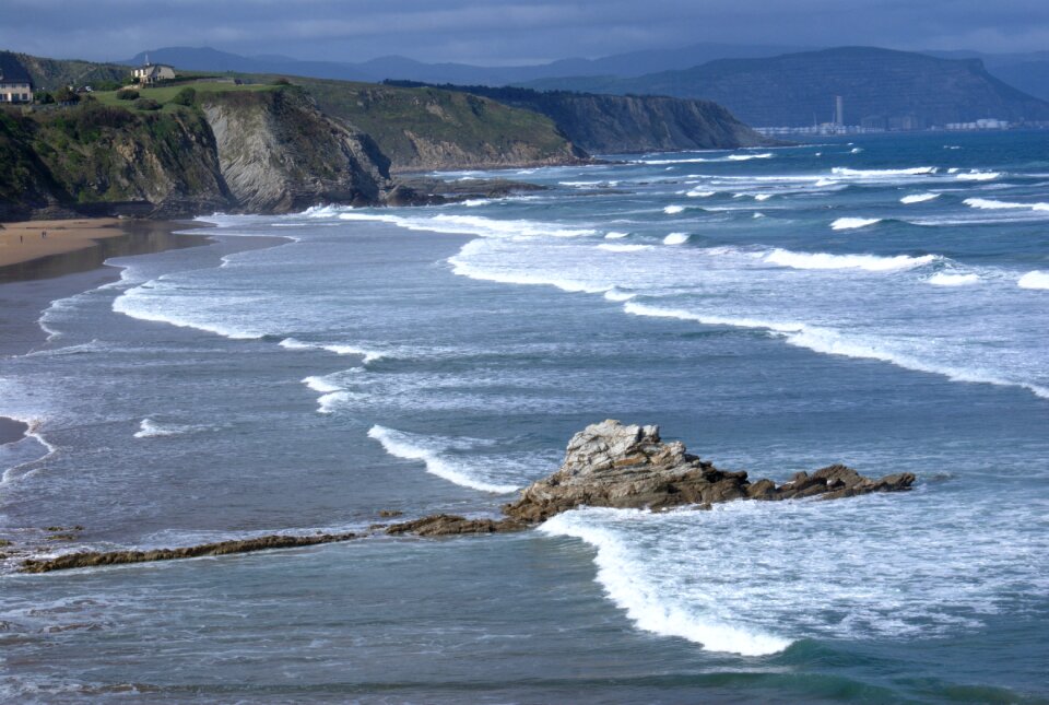 Sopelana coastal maritime landscape photo