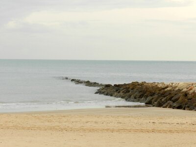 Beach breakwater cadiz