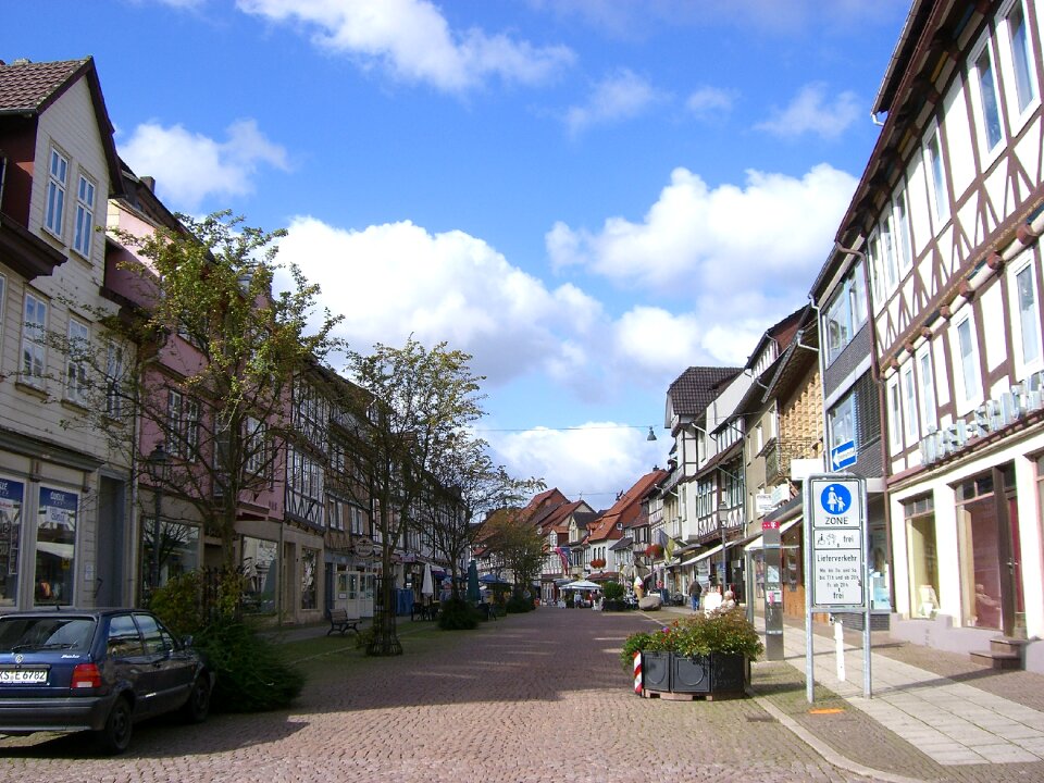 Pedestrian zone truss germany