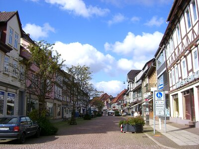 Pedestrian zone truss germany