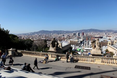 Spain catalonia skyline