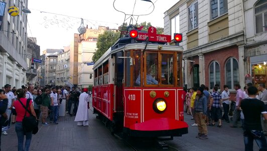Istanbul taksim tram photo