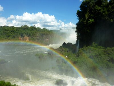 Iguazu rainbow waterfall