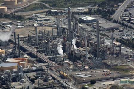 Natural gas gasoline aerial view