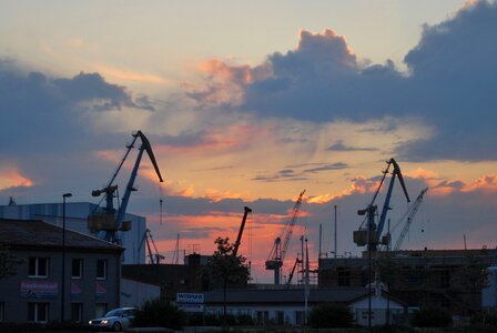 Crane cranes baukran photo