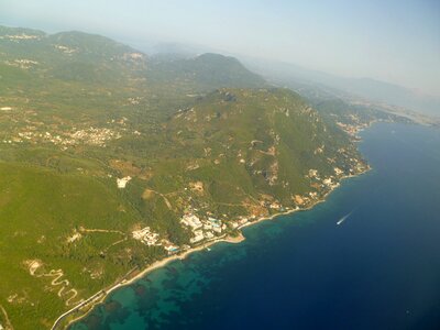 Airphoto island greece photo