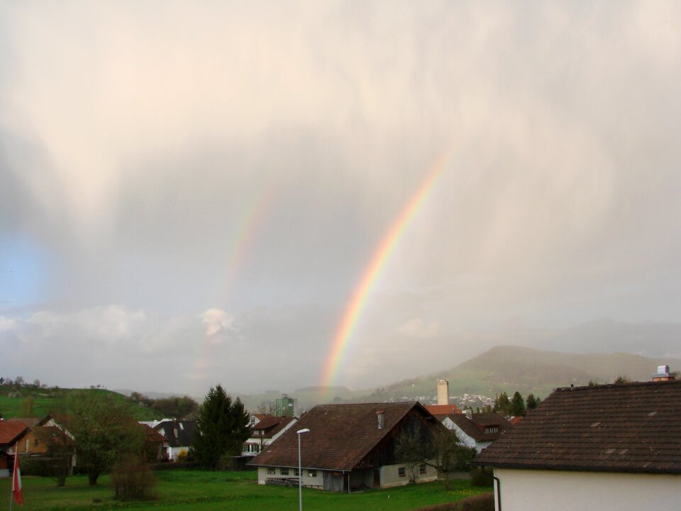 Storm rain landscape