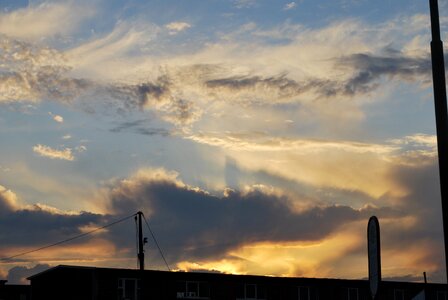 Covered sky horizon thunderstorm photo