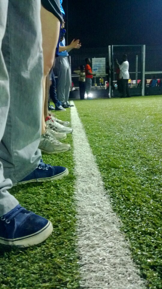 White pitch playing