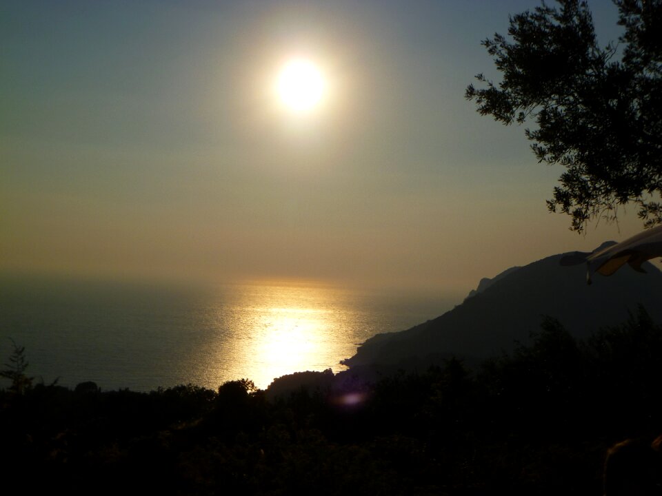 Sunset emperors throne corfu