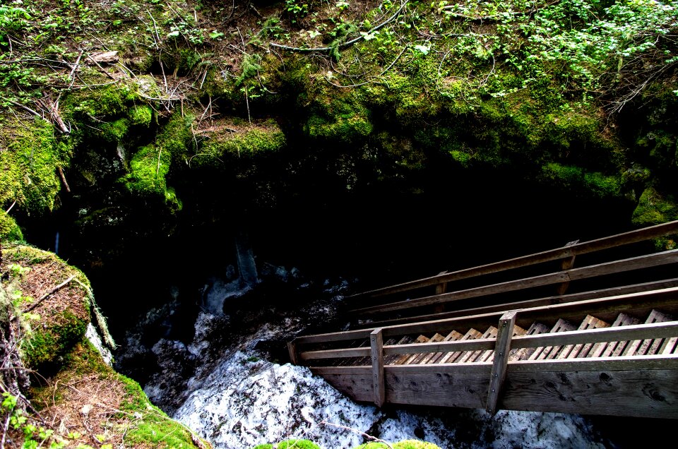 Underground ice cave