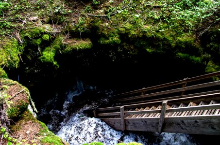 Underground ice cave photo