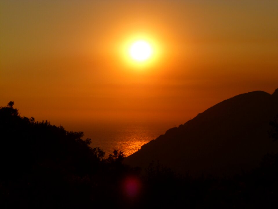 Sunset emperors throne corfu