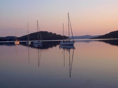 Water croatia sunrise