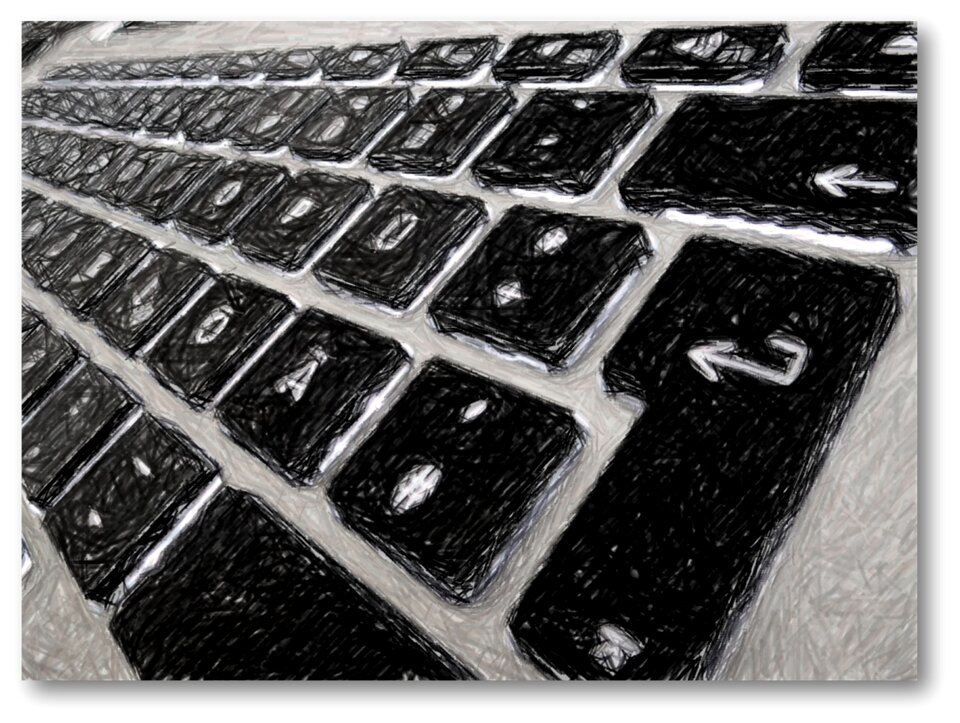 Hardware keys letters