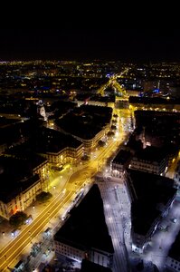 Nantes view from the top night photo