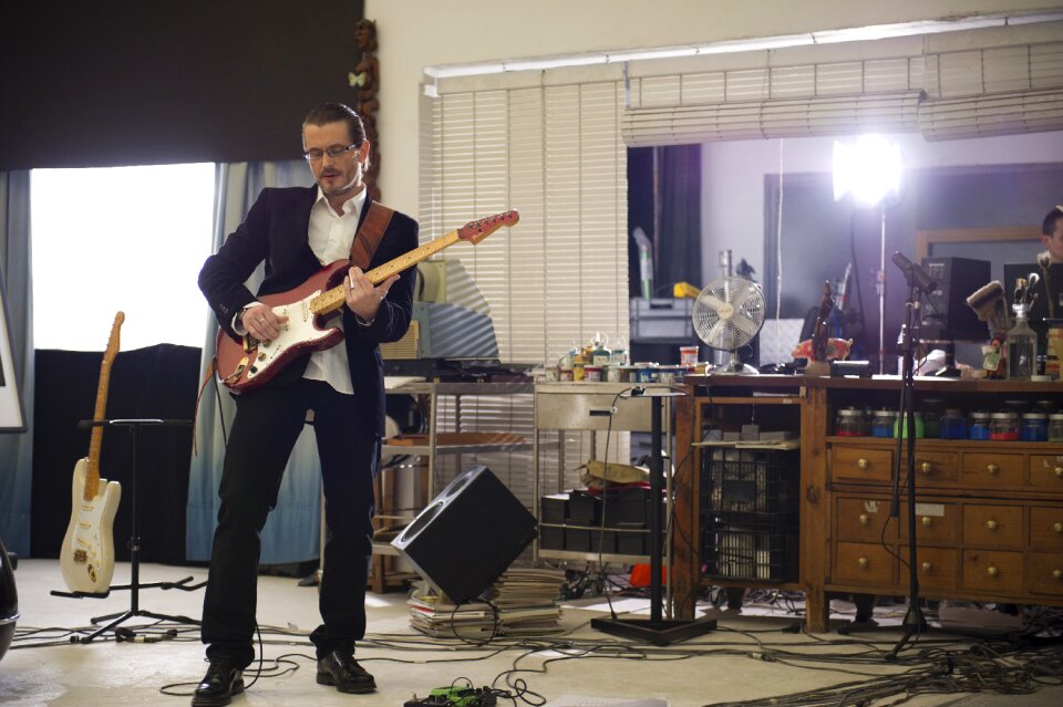 Guitar studio performance