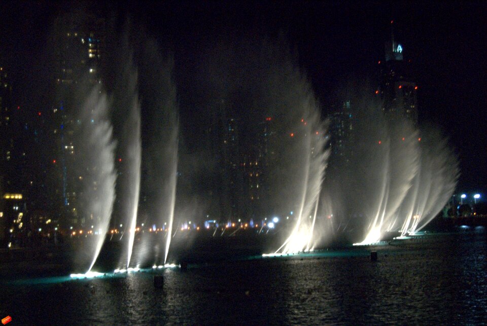 Decorative fountains dubai lights