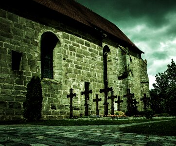 Village church segringen cemetery photo