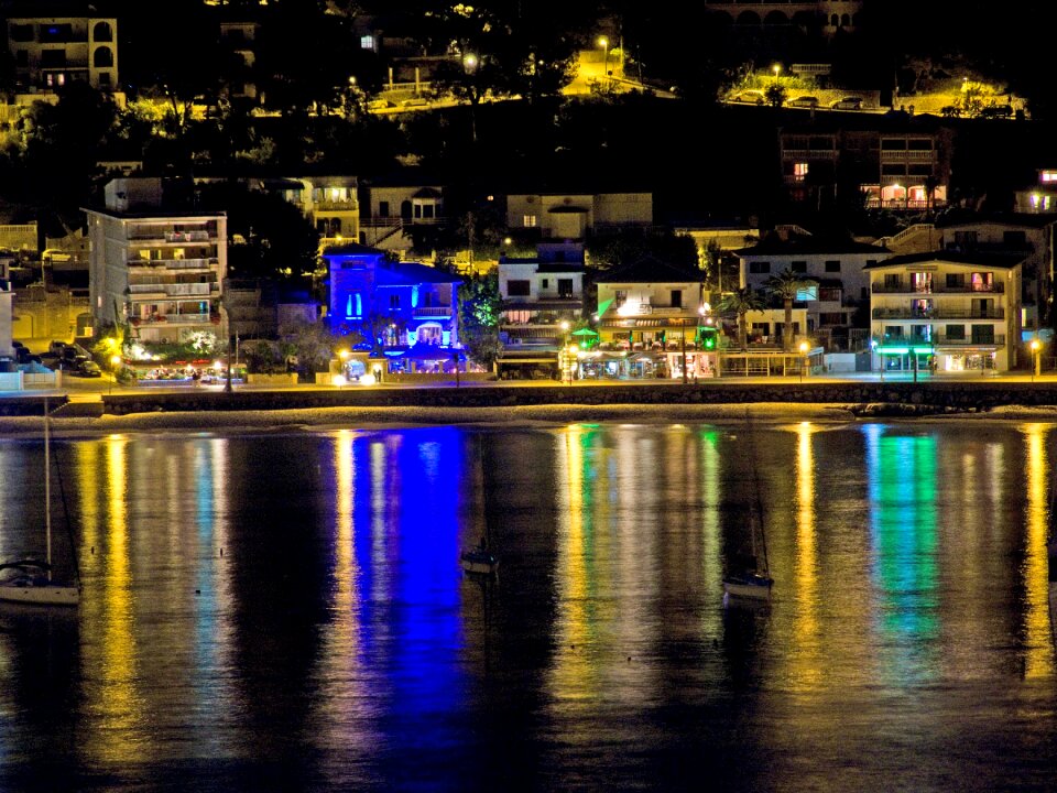 Night port de sóller sea
