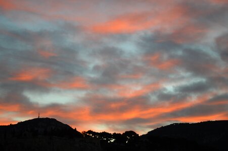 Sky dawn clouds photo