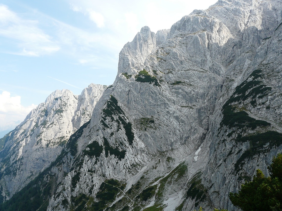 Wilderkaiser alpine steep wall