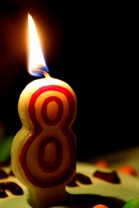 Candle birthday cake