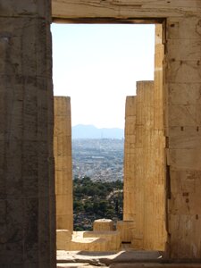 Greece pillars scenic