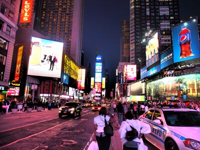 New york times square night view photo