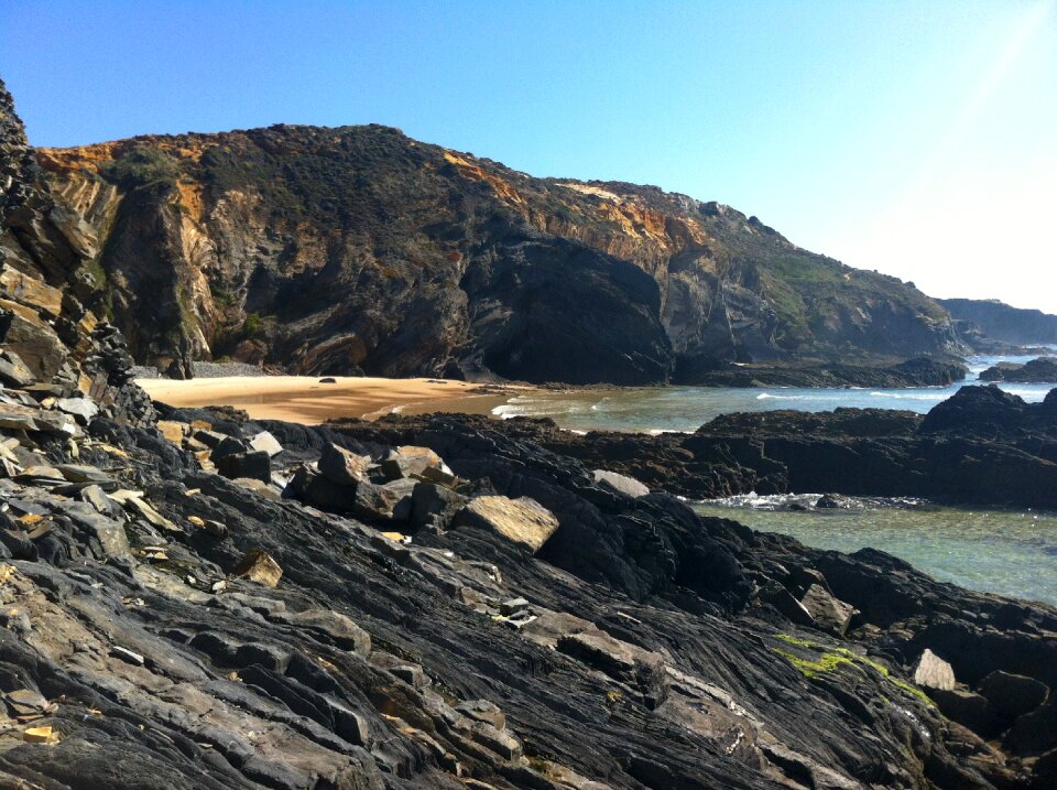 Sandy beach sea sun