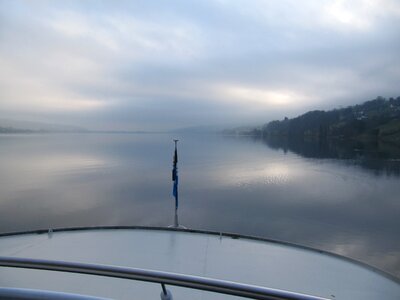 Fog lake hallwil morning mist