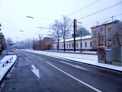 Karlsruhe snow city photo