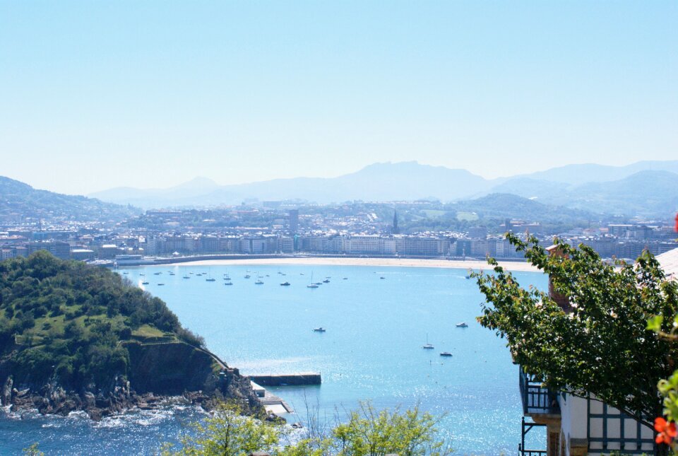 San sebastian the concha bay landscape