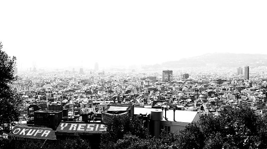 City black and white big city