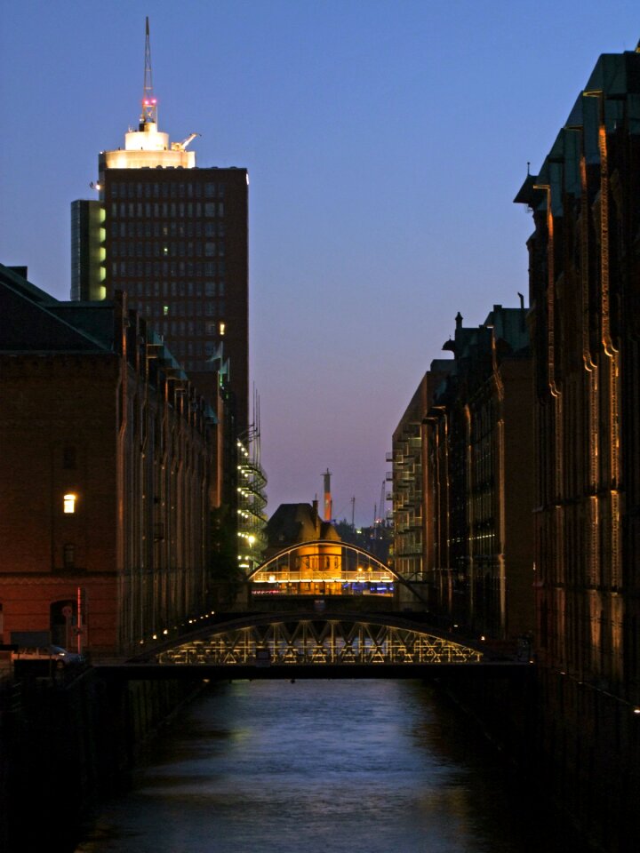 Speicherstadt building houses
