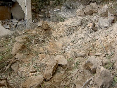 2006 bomb crater brown war