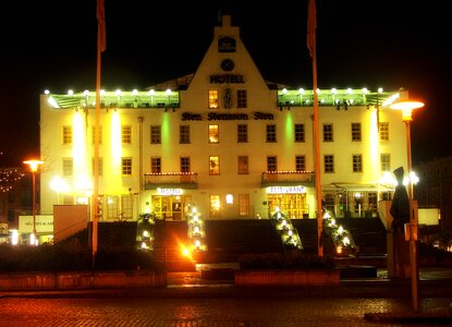 Night architecture lights