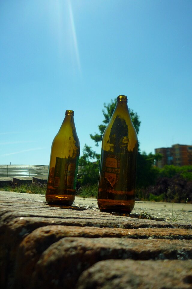 Alcohol glass trash