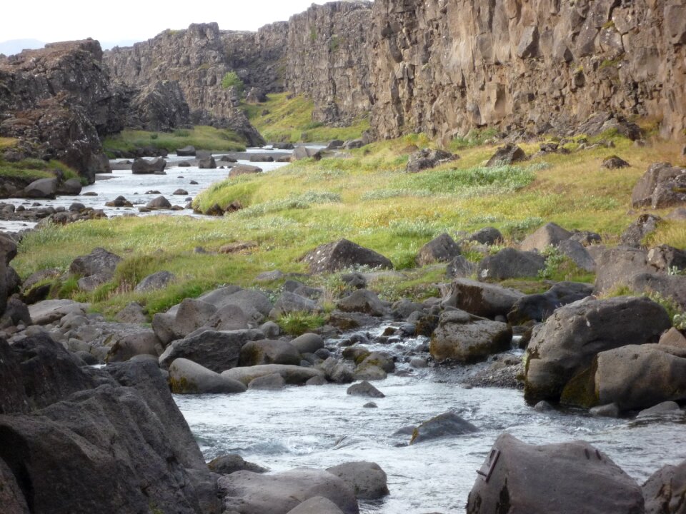 Nature landscape waterfall