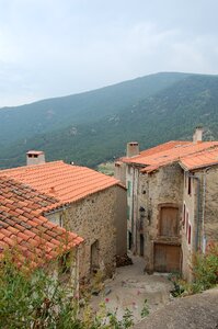 Houses mountain mountain village photo