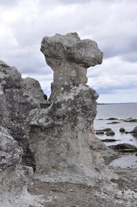 Sea stack gotland stone photo