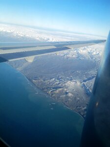 Snow flight winter landscape
