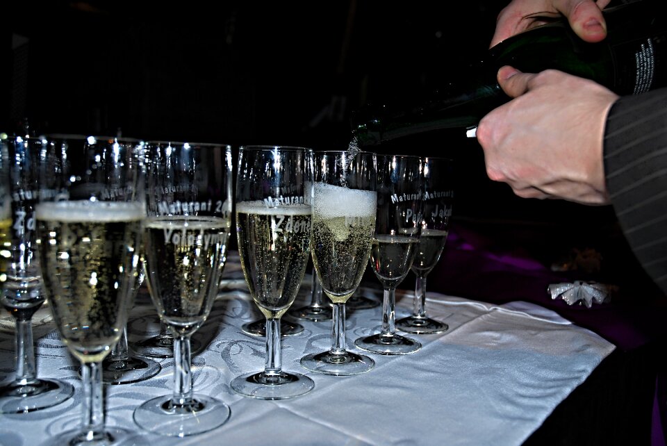 Glasses celebration ball