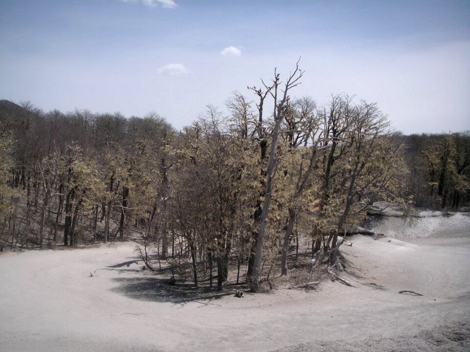 Chile volcanic ash landscape