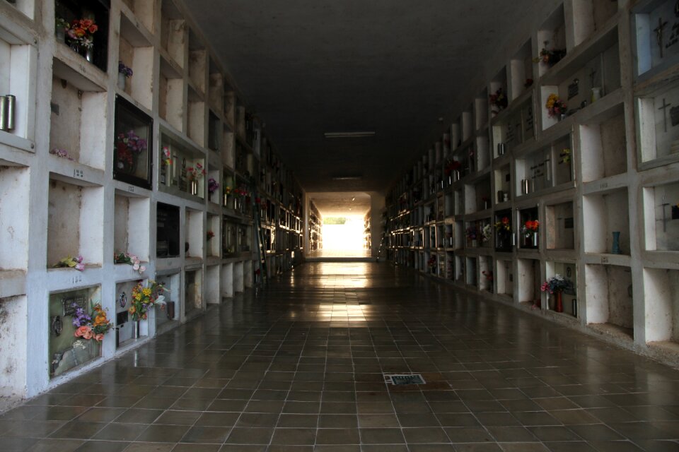 Cemetery tablets hall