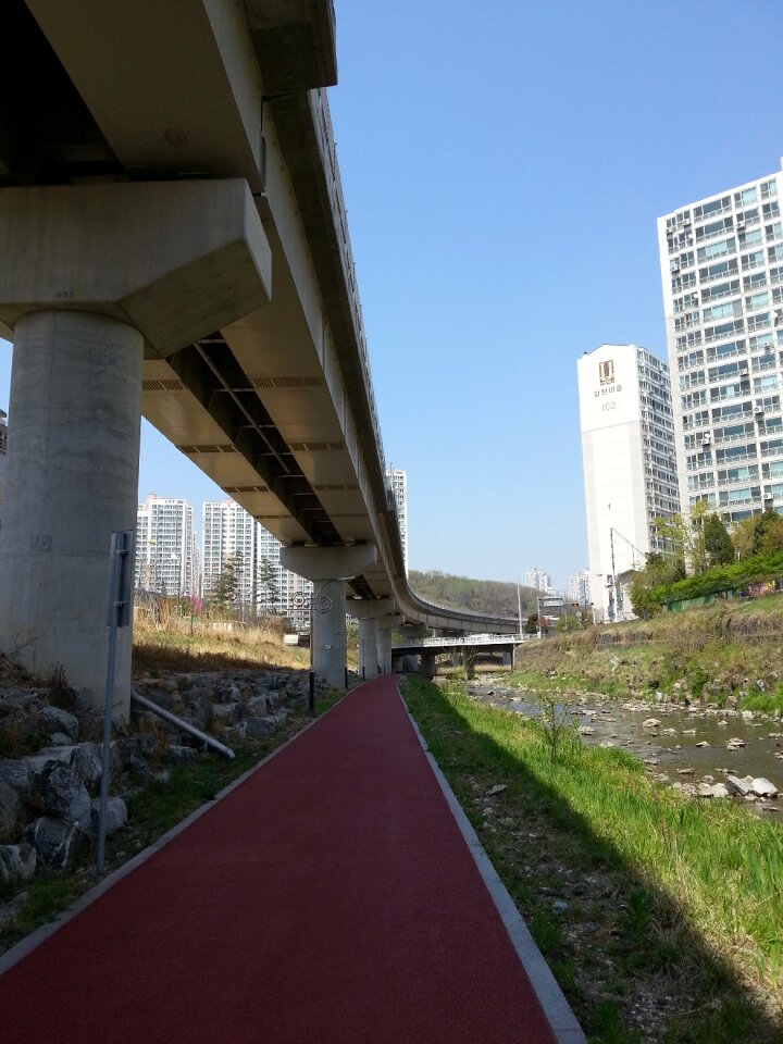 Walk under the bridge shade