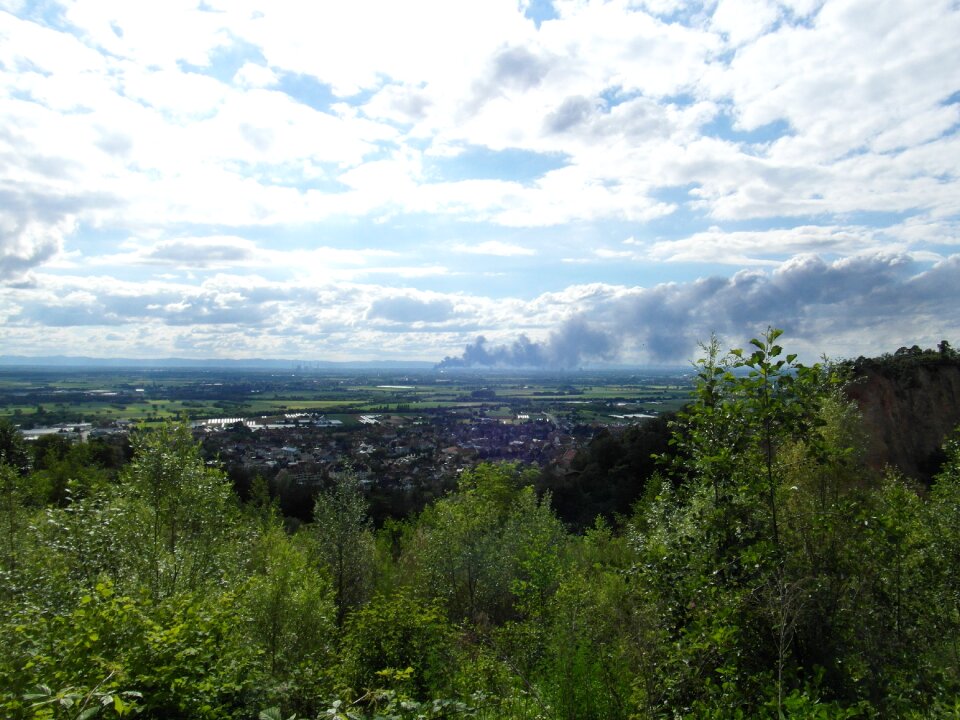 Rhine valley ludwigshafen cloud of smoke