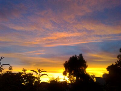 Sky clouds awakening photo